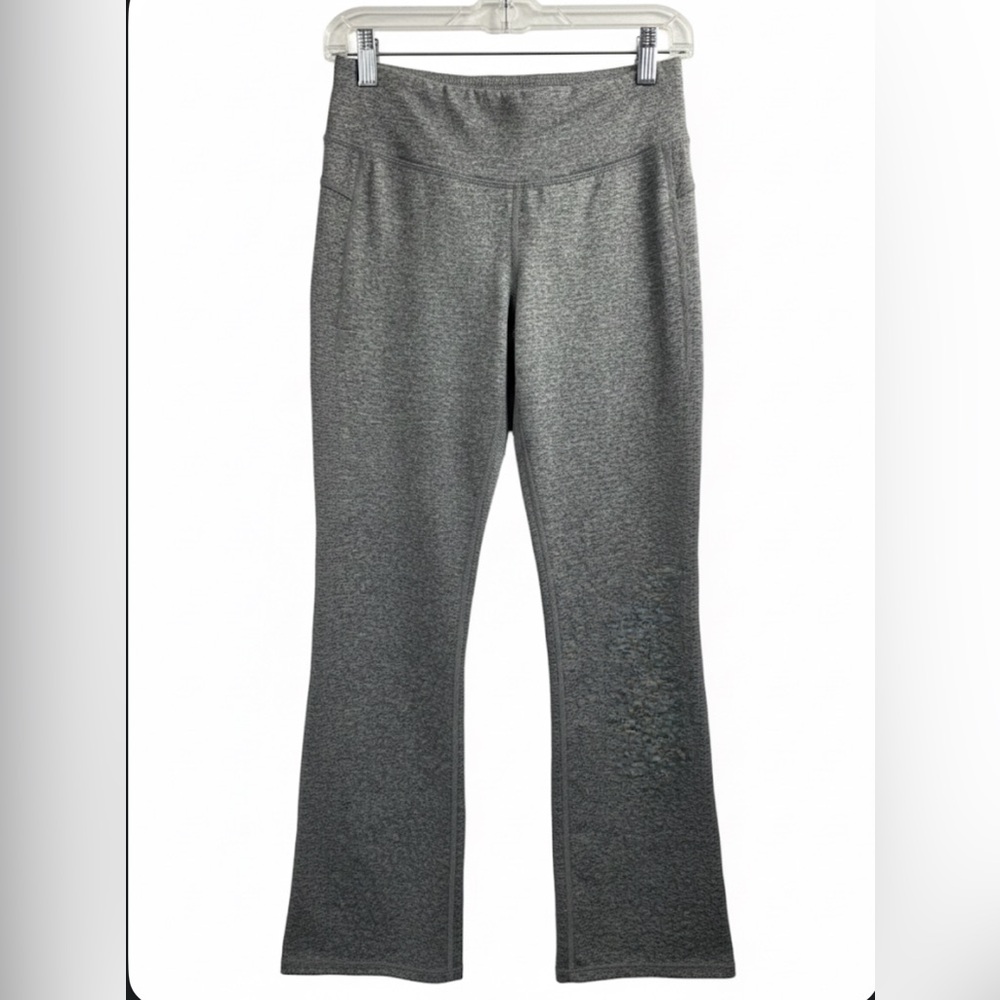C9 Champion High-Rise Bootcut Yoga Pants Grey Heathered Space Dye